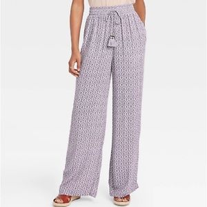 Knox Rose printed wide leg pants